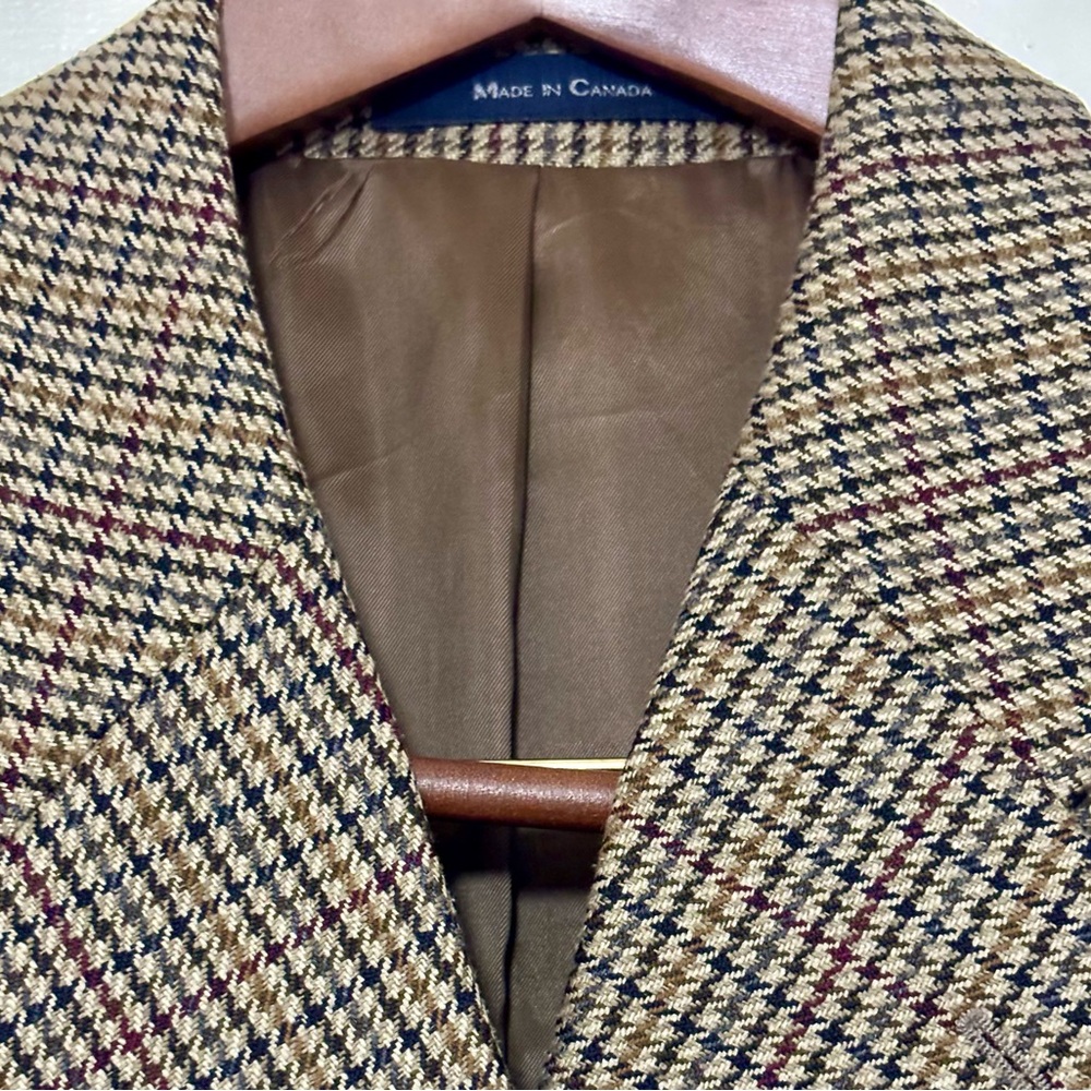 RALPH LAUREN Multicolor Houndstooth Blazer Sport Coat
